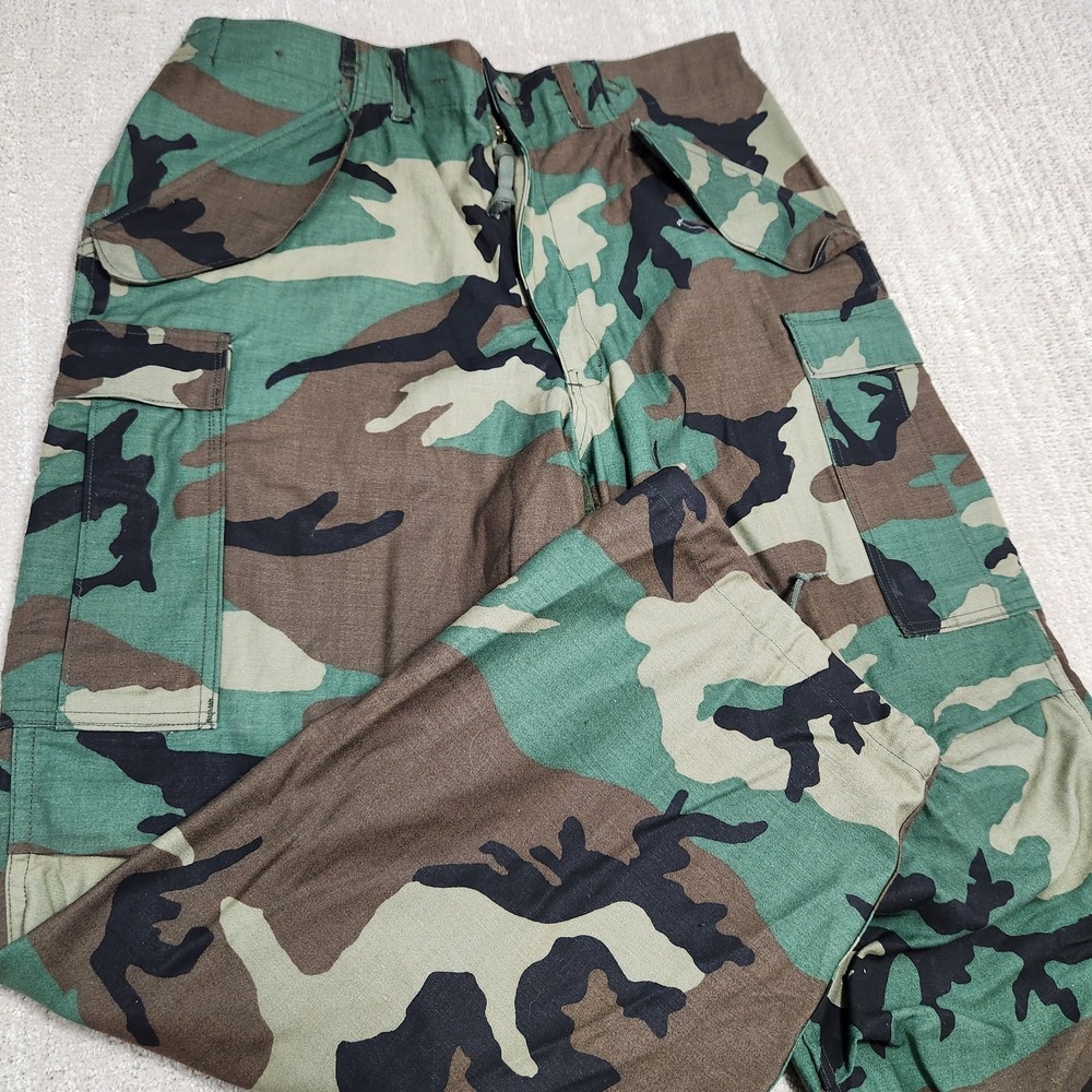 Camo Brand Men’s Woodland Cargo Pants - Green/Brown/Black Camo